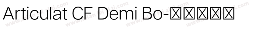 Articulat CF Demi Bo字体转换